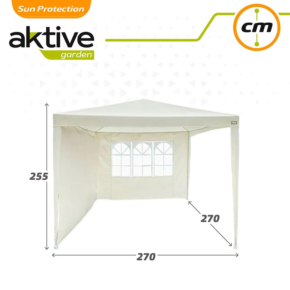 Aktive Garten Arbor 2.7 X 2.7 X 2.4 M, Beige, 2.7 x 2.7 x 2.4m Aktive Garten Arbor 2.7 X 2.7 X 2.4 M, Beige, 2.7 x 2.7 x 2.4m