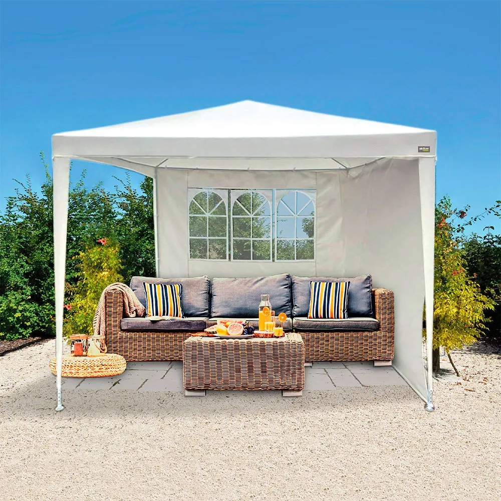 Aktive Garten Arbor 2.7 X 2.7 X 2.4 M, Beige, 2.7 x 2.7 x 2.4m Aktive Garten Arbor 2.7 X 2.7 X 2.4 M, Beige, 2.7 x 2.7 x 2.4m