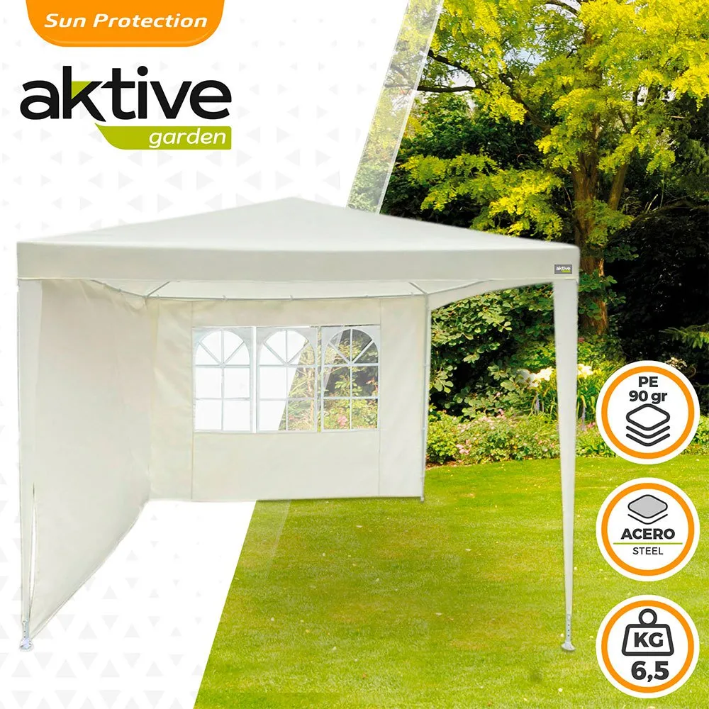 Aktive Garten Arbor 2.7 X 2.7 X 2.4 M, Beige, 2.7 x 2.7 x 2.4m Aktive Garten Arbor 2.7 X 2.7 X 2.4 M, Beige, 2.7 x 2.7 x 2.4m