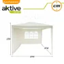 Aktive Garten Arbor 2.7 X 2.7 X 2.4 M, Beige, 2.7 x 2.7 x 2.4m
