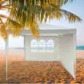 Aktive Garten Arbor 2.7 X 2.7 X 2.4 M, Beige, 2.7 x 2.7 x 2.4m