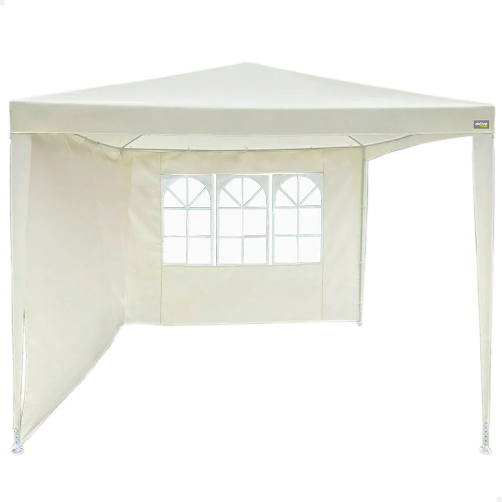 Aktive Garten Arbor 2.7 X 2.7 X 2.4 M, Beige, 2.7 x 2.7 x 2.4m Aktive Garten Arbor 2.7 X 2.7 X 2.4 M, Beige, 2.7 x 2.7 x 2.4m