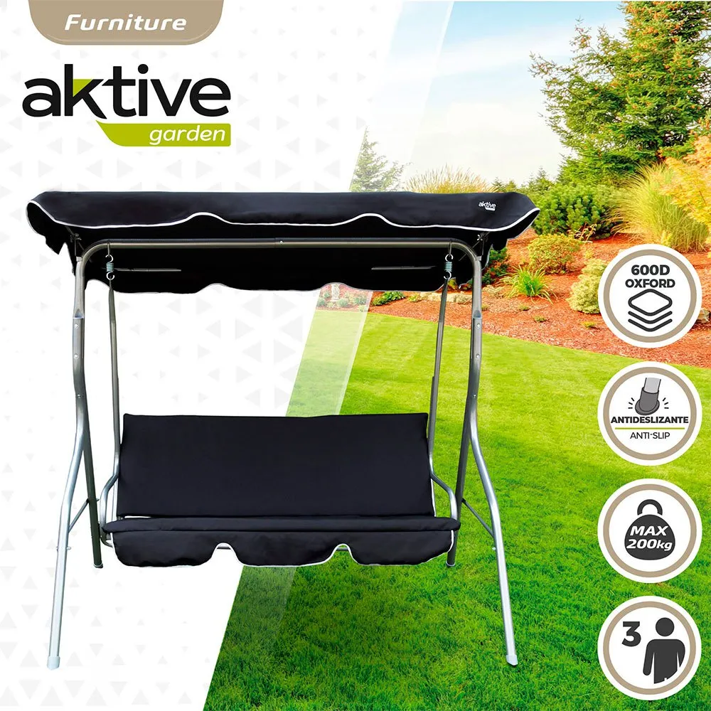 Aktive Gartenschaukel 180x107x160 Cm, Black, One Size Aktive Gartenschaukel 180x107x160 Cm, Black, One Size