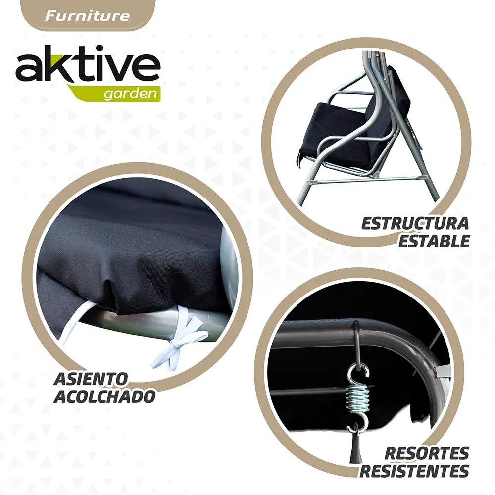 Aktive Gartenschaukel 180x107x160 Cm, Black, One Size Aktive Gartenschaukel 180x107x160 Cm, Black, One Size