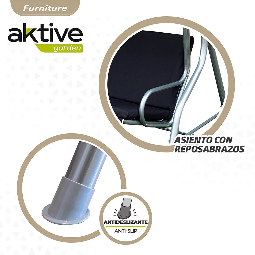 Aktive Gartenschaukel 180x107x160 Cm, Black, One Size Aktive Gartenschaukel 180x107x160 Cm, Black, One Size