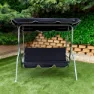 Aktive Gartenschaukel 180x107x160 Cm, Black, One Size