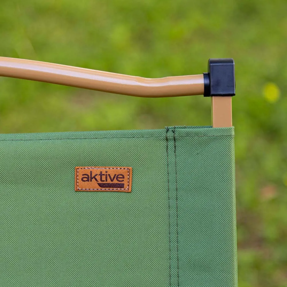 Aktive Glamping 52x45x62 Cm Low Stuhl, Green / brown, One Size Aktive Glamping 52x45x62 Cm Low Stuhl, Green / brown, One Size