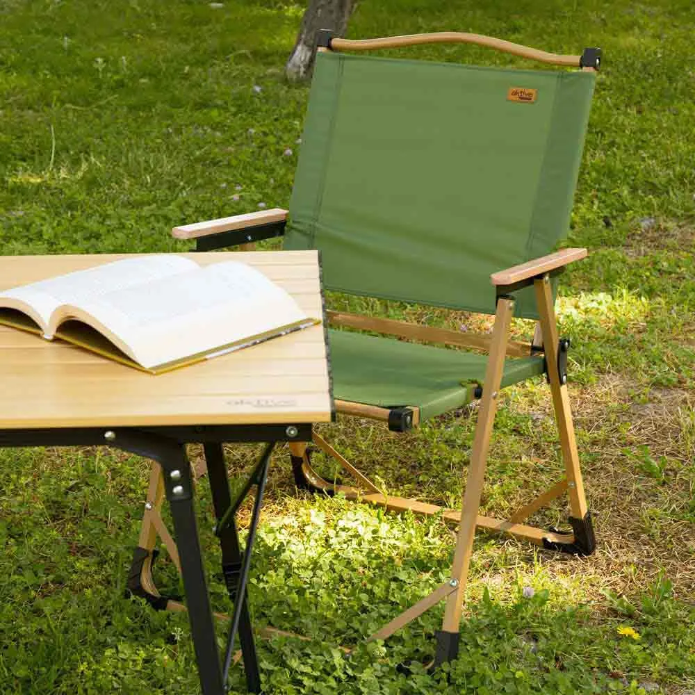 Aktive Glamping 53x53x77 Cm Stuhl, Green / brown, One Size Aktive Glamping 53x53x77 Cm Stuhl, Green / brown, One Size