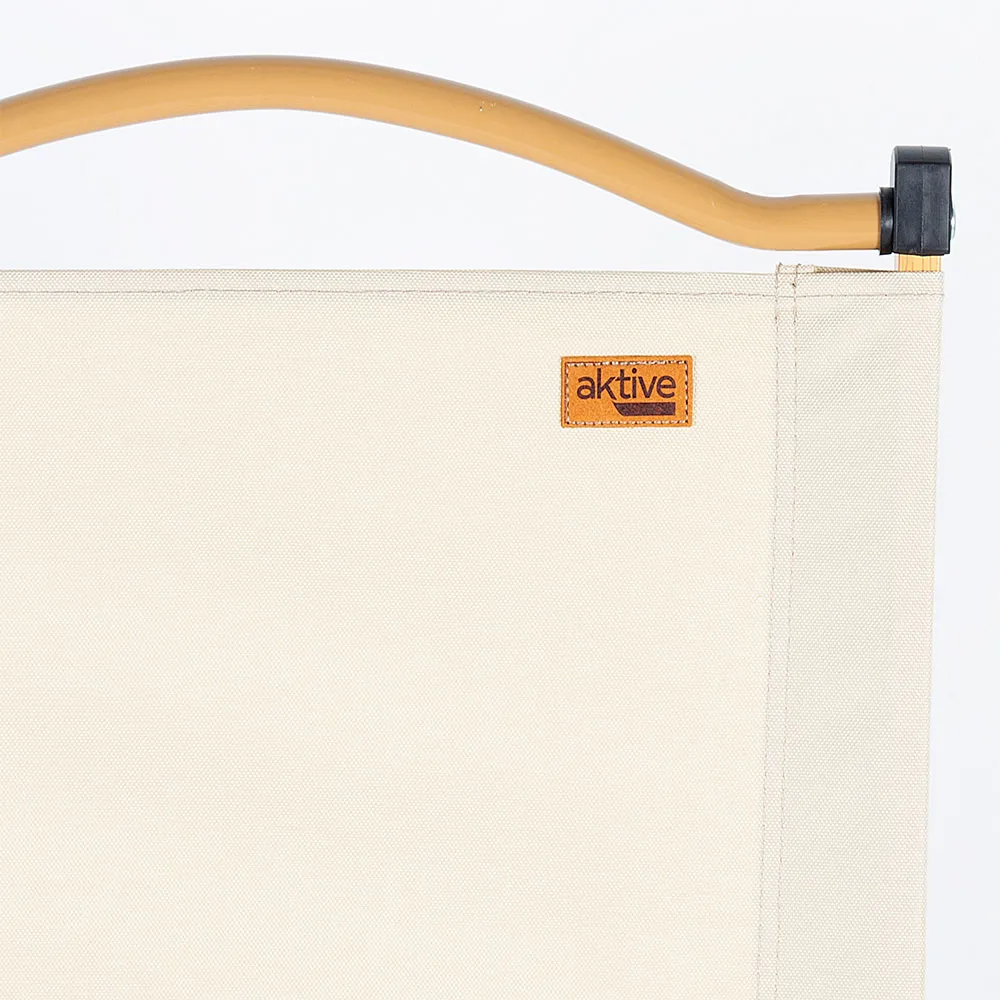 Aktive Glamping Hochklappstuhl, Beige, 61 x 54 x x 40-77cm Aktive Glamping Hochklappstuhl, Beige, 61 x 54 x x 40-77cm