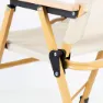 Aktive Glamping Hochklappstuhl unisex, Beige, 61 x 54 x x 40-77cm