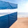 Aktive Good Views 130x440 Cm Windschutzscheibe Zaun Strand, Blue / clear, One Size