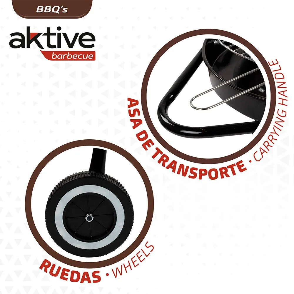 Aktive Grill 3 Beine 42x76.5 Cm, Black, One Size Aktive Grill 3 Beine 42x76.5 Cm, Black, One Size