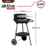 Aktive Grill 3 Beine 42x76.5 Cm, Black, One Size