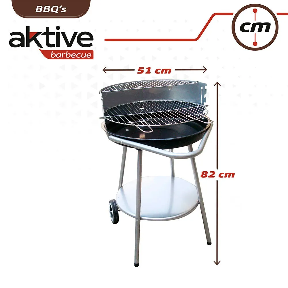 Aktive Grill 51x51x82 Cm, Black, One Size Aktive Grill 51x51x82 Cm, Black, One Size