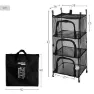 Aktive Hängender Kleiderschrank Organizer 63073, Black, 87 x 38 x 36cm
