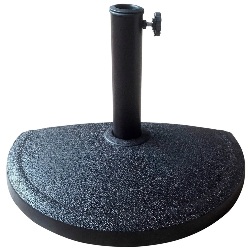 Aktive Halbrunder Sonnenschirmständer Aus Harz Für Den Garten unisex, Black, One Size Aktive Halbrunder Sonnenschirmständer Aus Harz Für Den Garten unisex, Black, One Size