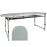 Aktive Height Adjus Folding Camping Table With Mesh Tisch, Grey, One Size