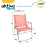 Aktive Hoher Klappbarer Strandstuhl Aus Aluminium, Coral, One Size