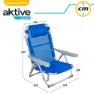 Aktive Hoher Textil-strandkorb 62x60x90 Cm