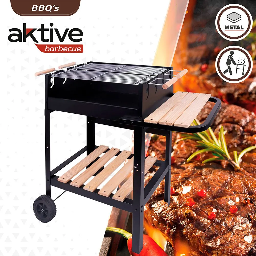 Aktive Holzkohlegrill 100.5x40x88.5 Cm, Black, One Size Aktive Holzkohlegrill 100.5x40x88.5 Cm, Black, One Size