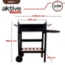 Aktive Holzkohlegrill 100.5x40x88.5 Cm, Black, One Size