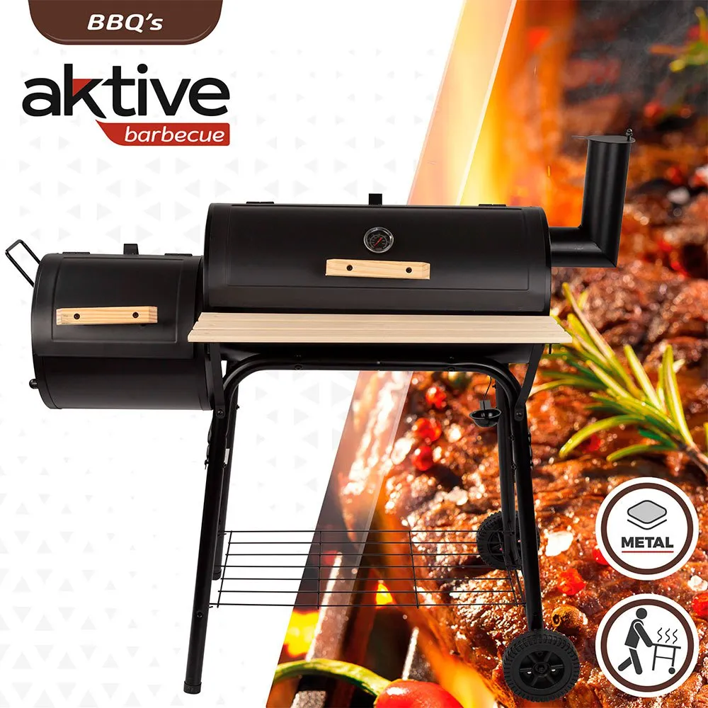 Aktive Holzkohlegrill 106x61x106 Cm, Black, One Size Aktive Holzkohlegrill 106x61x106 Cm, Black, One Size