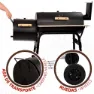 Aktive Holzkohlegrill 106x61x106 Cm Refurbished unisex, Black, One Size