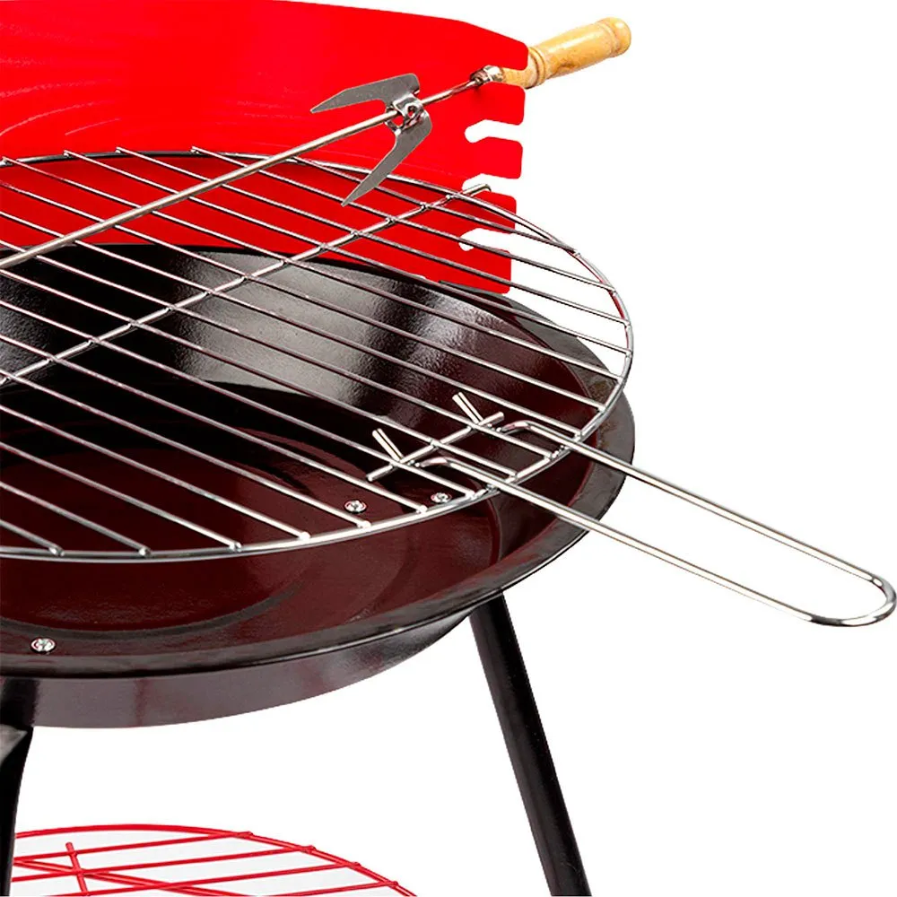 Aktive Holzkohlegrill 36 Cm, Red / black, One Size Aktive Holzkohlegrill 36 Cm, Red / black, One Size