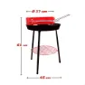 Aktive Holzkohlegrill 36 Cm unisex, Red / black, One Size
