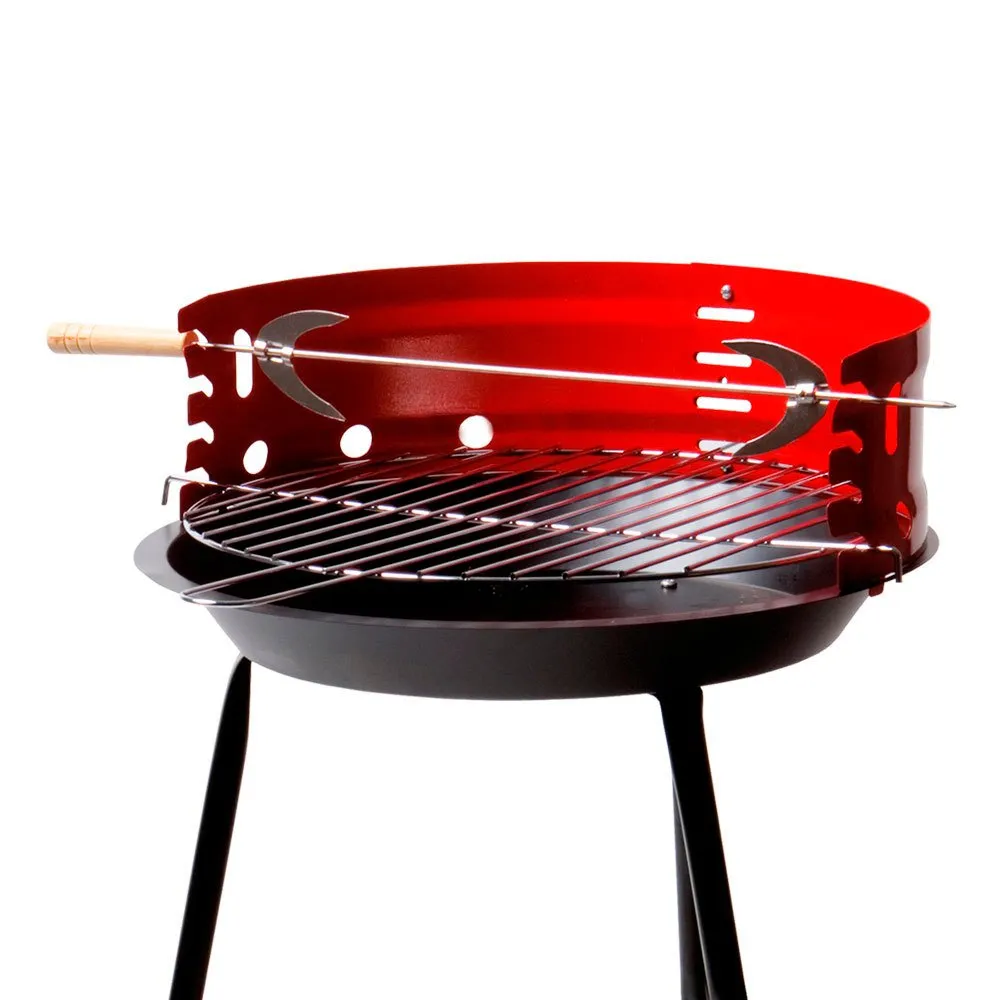 Aktive Holzkohlegrill 42 Cm, Black / red, One Size Aktive Holzkohlegrill 42 Cm, Black / red, One Size