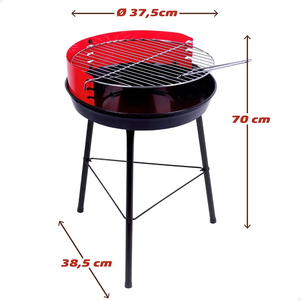 Aktive Holzkohlegrill 42 Cm, Black / red, One Size Aktive Holzkohlegrill 42 Cm, Black / red, One Size