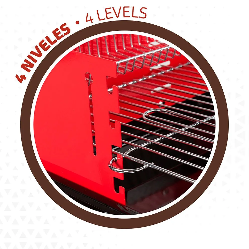 Aktive Holzkohlegrill 66x44x85 Cm, Black, One Size Aktive Holzkohlegrill 66x44x85 Cm, Black, One Size