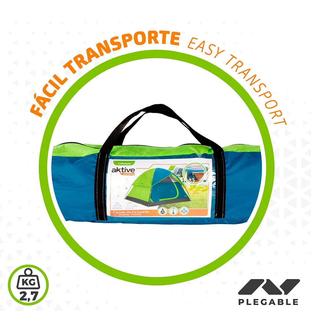 Aktive Iglu 240x210x130 Cm Zelt, Blue / green, 3PL Aktive Iglu 240x210x130 Cm Zelt, Blue / green, 3PL
