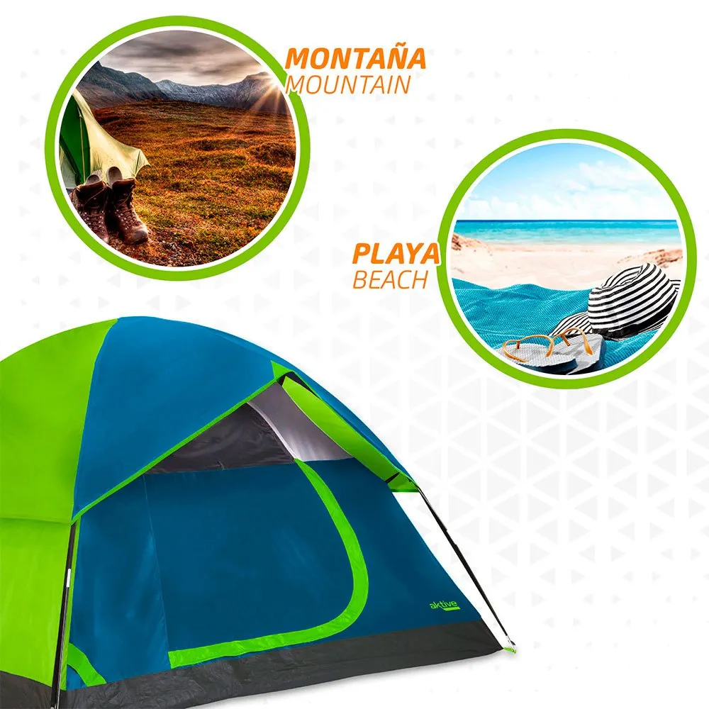 Aktive Iglu 240x210x130 Cm Zelt, Blue / green, 3PL Aktive Iglu 240x210x130 Cm Zelt, Blue / green, 3PL