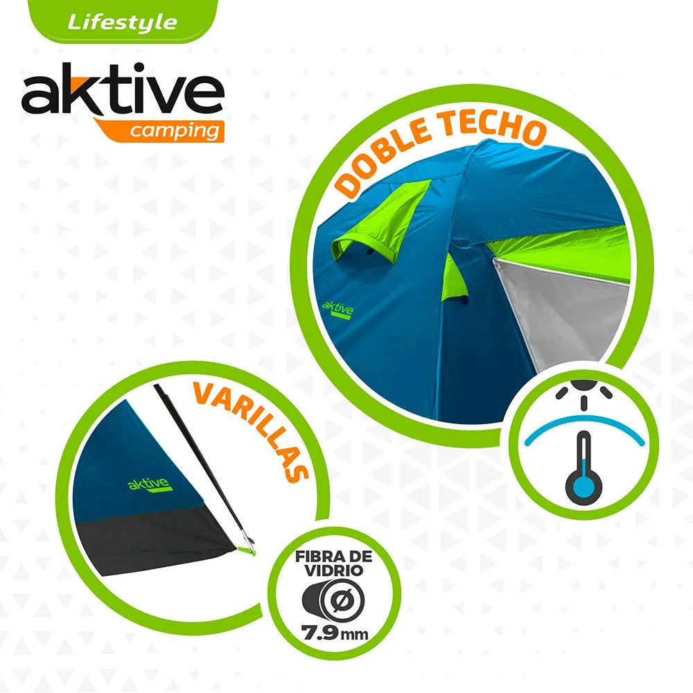 Aktive Iglu Zelt, Blue / green, 4PL Aktive Iglu Zelt, Blue / green, 4PL