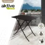 Aktive Jardin Metal 70x50x70 Cm Klapptisch, Black, One Size