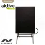 Aktive Jardin Metal 70x50x70 Cm Klapptisch, Black, One Size