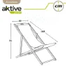 Aktive Klappbare Sonnenliege Aus Akazienholz, Wooden / white, One Size