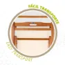 Aktive Klappbare Sonnenliege Aus Akazienholz, Wooden / white, One Size