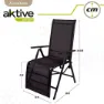 Aktive Klappbare Sonnenliegen Aus Textilen 59x68x108 Cm Refurbished, Black, One Size