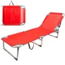 Aktive Klappbare Textilano Sonnenliegen 188x58x30 Cm, Red, One Size