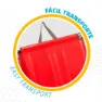 Aktive Klappbare Textilano Sonnenliegen 188x58x30 Cm, Red, One Size