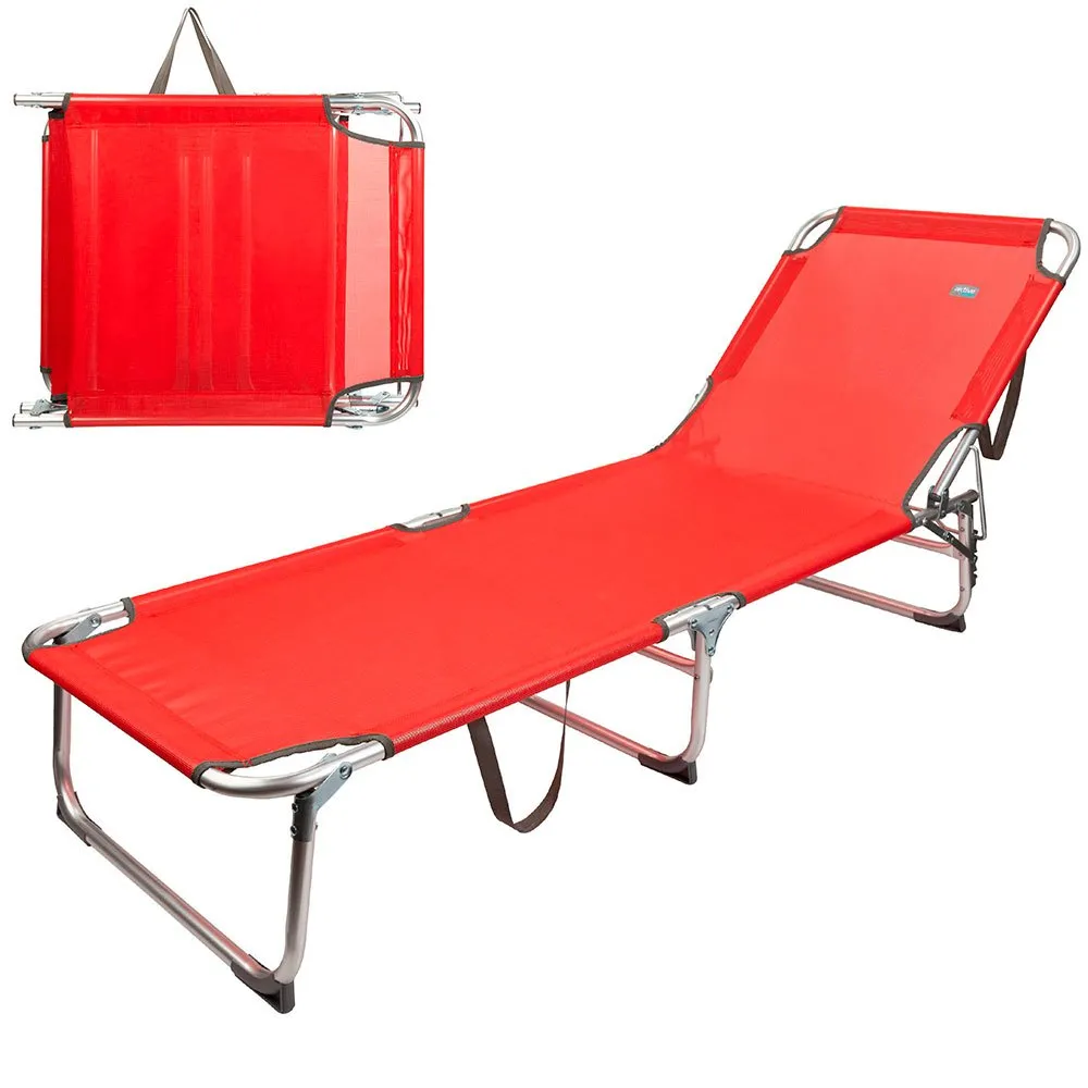 Aktive Klappbare Textilano Sonnenliegen 188x58x30 Cm, Red, One Size Aktive Klappbare Textilano Sonnenliegen 188x58x30 Cm, Red, One Size