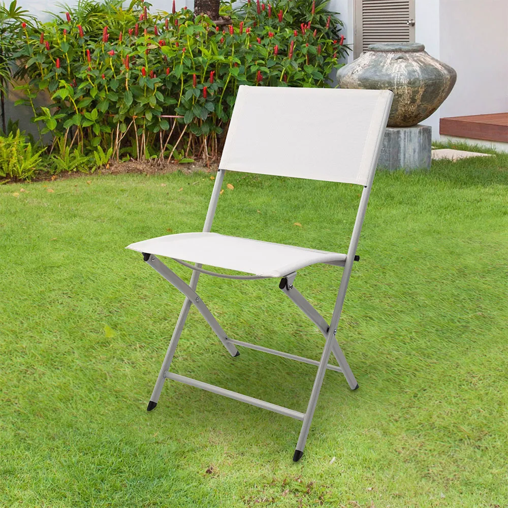 Aktive Klappbarer Gartenstuhl, White, 46 x 55 x 81cm Aktive Klappbarer Gartenstuhl, White, 46 x 55 x 81cm