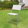 Aktive Klappbarer Gartenstuhl, White, 46 x 55 x 81cm