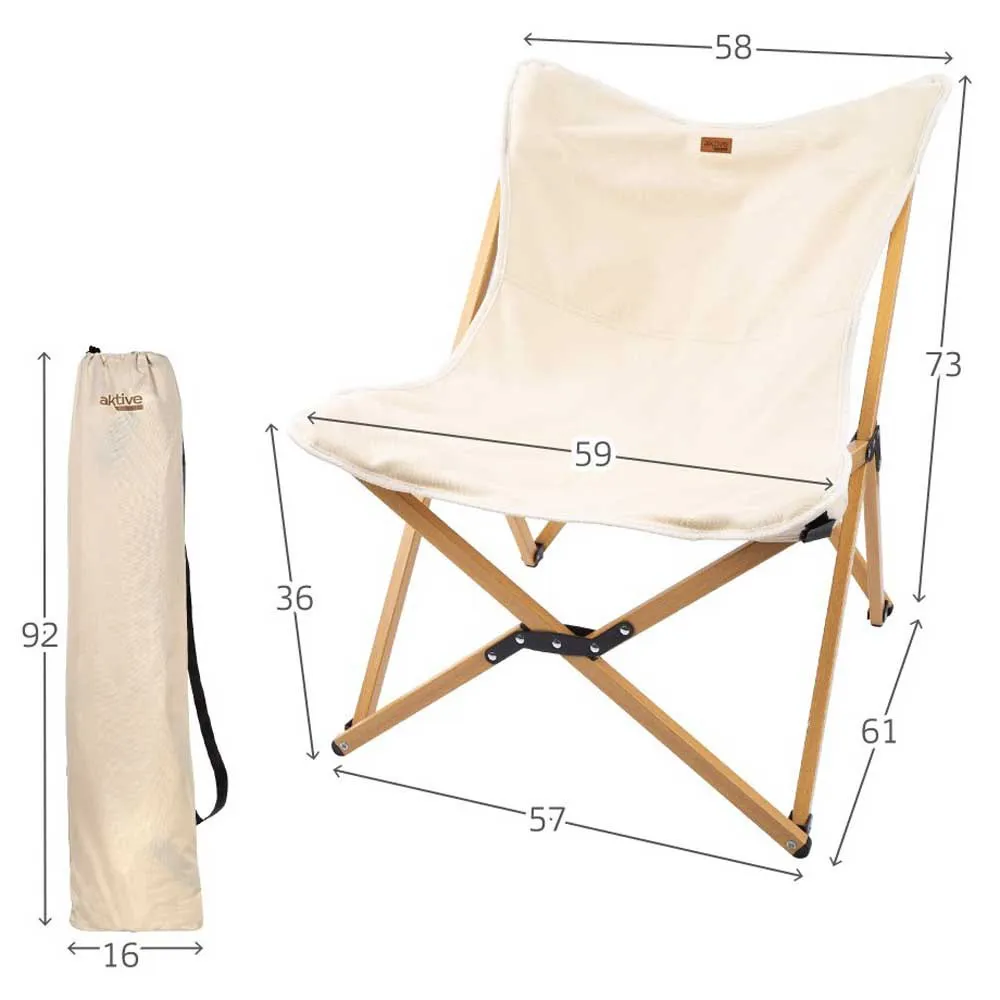 Aktive Klappbarer Glampingstuhl unisex