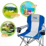 Aktive Klappbarer Sportstuhl 60x58.5x98 Cm, Blue / white, One Size