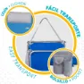 Aktive Klappstuhl 4 Positionen Mit Kissen Und Getränkehalter, Blue / grey, One Size