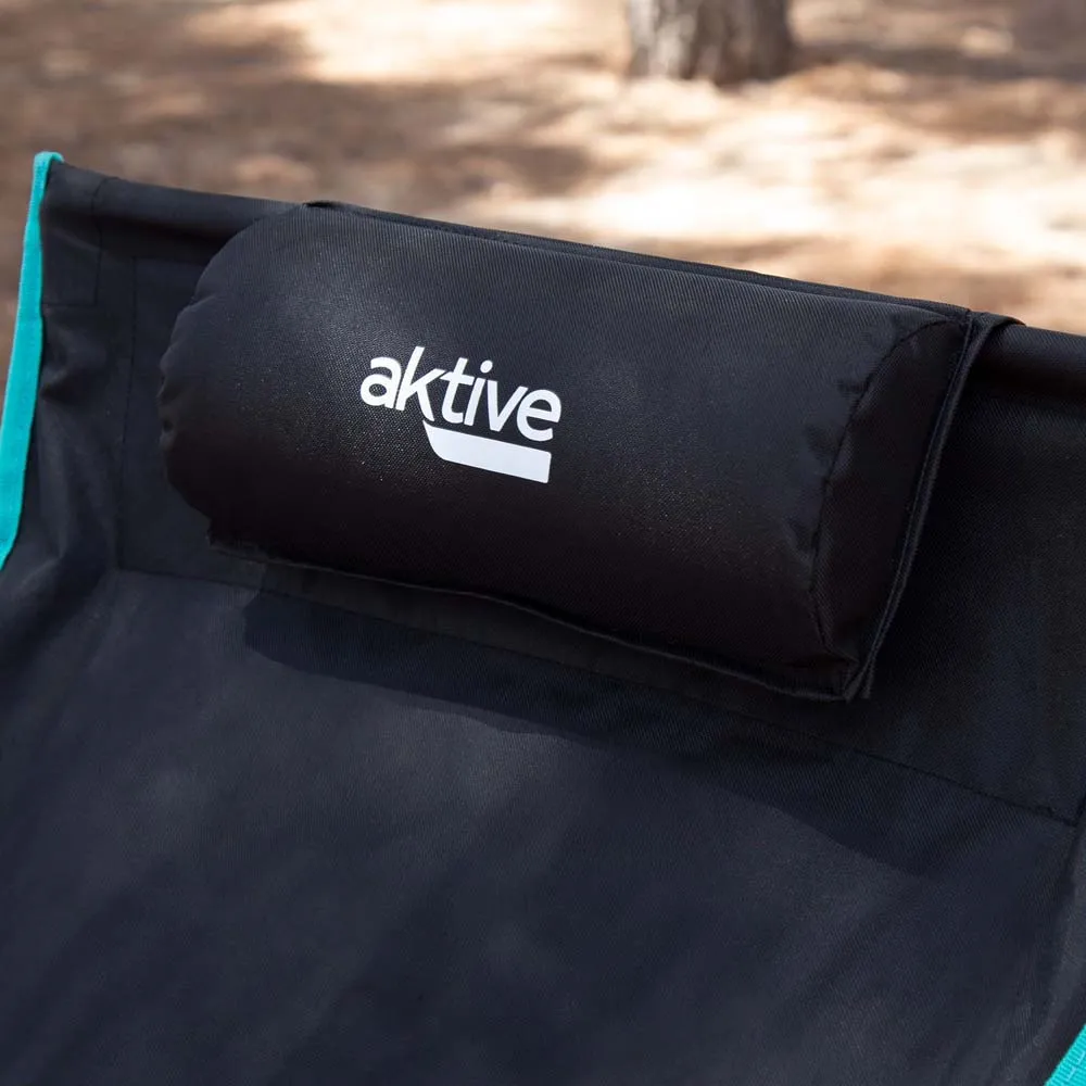 Aktive Klappstuhl 43x55x99 Cm, Black / turquoise, One Size Aktive Klappstuhl 43x55x99 Cm, Black / turquoise, One Size