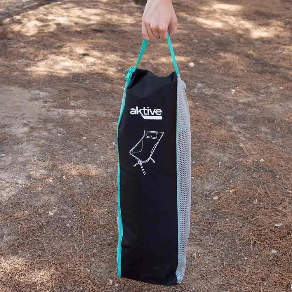 Aktive Klappstuhl 43x55x99 Cm, Black / turquoise, One Size Aktive Klappstuhl 43x55x99 Cm, Black / turquoise, One Size